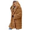 Womens Faux-Fur' Gilet Long Sleeve Waistcoat Body Warmer Jacket Coat Outwear