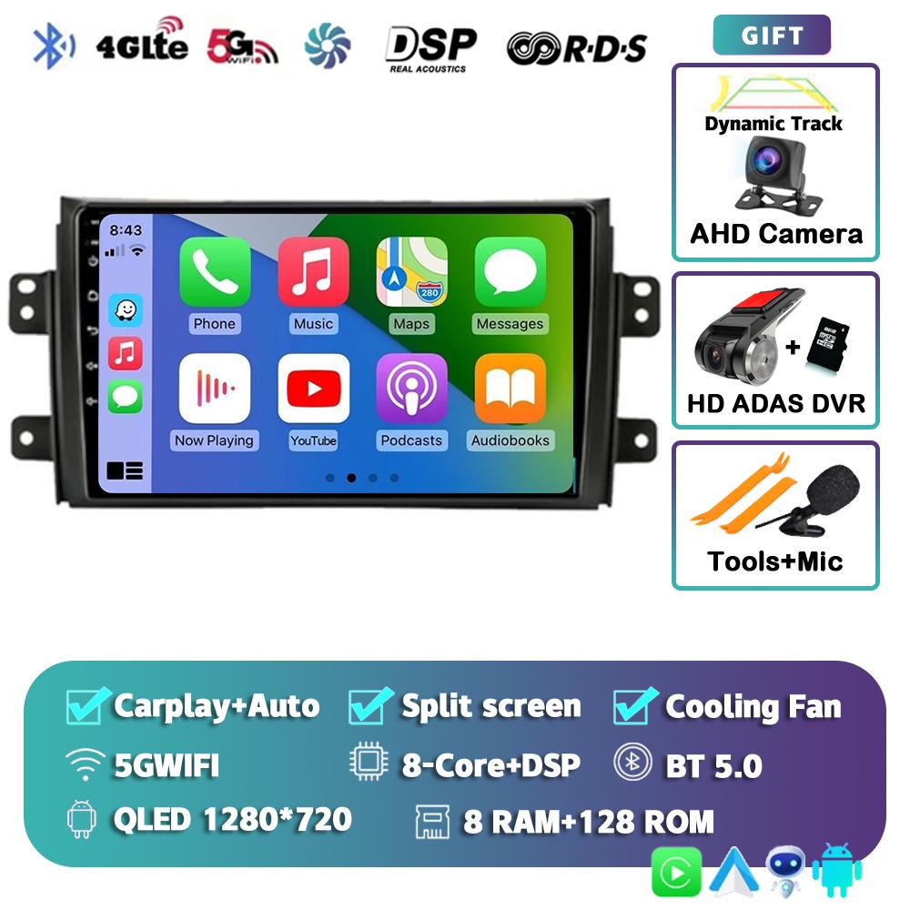 Pentru Suzuki SX4 2006-2013 Fiat Sedici 2005-2014 Android 14 Carplay Radio Auto Navigație Multimedia Player Video Audio 2din Stereo