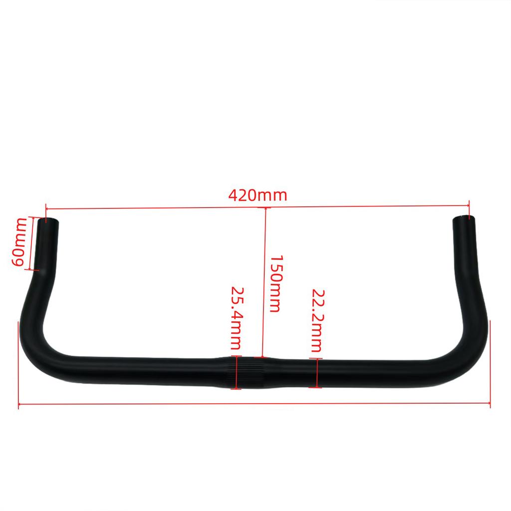 Aluminum Alloy Road Bike Handlebar Mountain Bike Handlebar Bike Bullhorn Bar for Mountain Bikes Road Bikes City Bikes