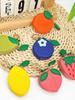 Fruit Coin Purse & Keychain with Anti-Lost Feature - Fashionable Access Card Holder and Pendant Accessory