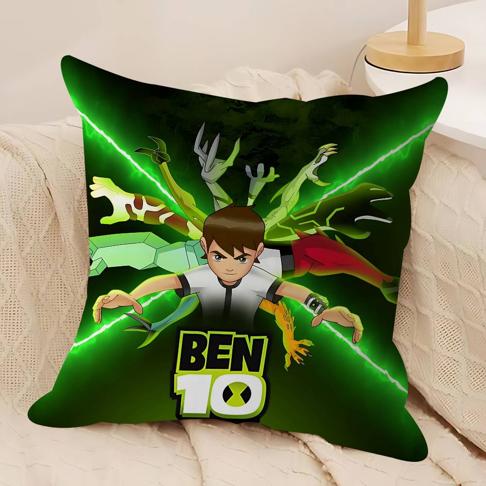 B-Ben10 Animiertes Kissen Anime Kissen Sofa Bett Kopfkissenbezug Kissenbezug 45x45 Cm Mode