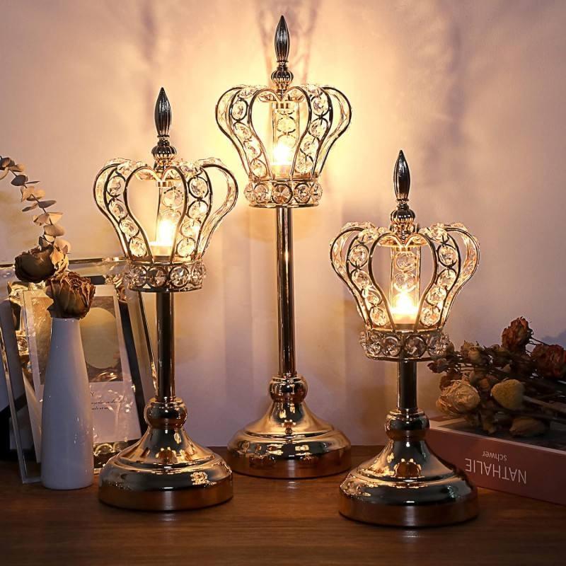 European Crystal Candle Holder for Dining & Decor