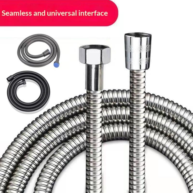 1 Peça Tubulação de Banheiro Impermeável Tubo de Água Flexível de Aço Inoxidável Tubo para Chuveiro Acessórios de Banheiro