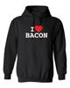 I Love Bacon Graphics Novelty Sarcastic Humor Men's Hoodies