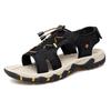 Leather Men Water Beach Sandals Summer Outdoor Casual Closed Toe Sports Sandals Non-slip Soft Hiking Wading Sneakers