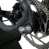 M12x1.0/1.5/1.75 Bicycle Thru Axle Aluminum Alloy with Wrench Thru Axle Adapter Black Trainer Thru Axle Skewer