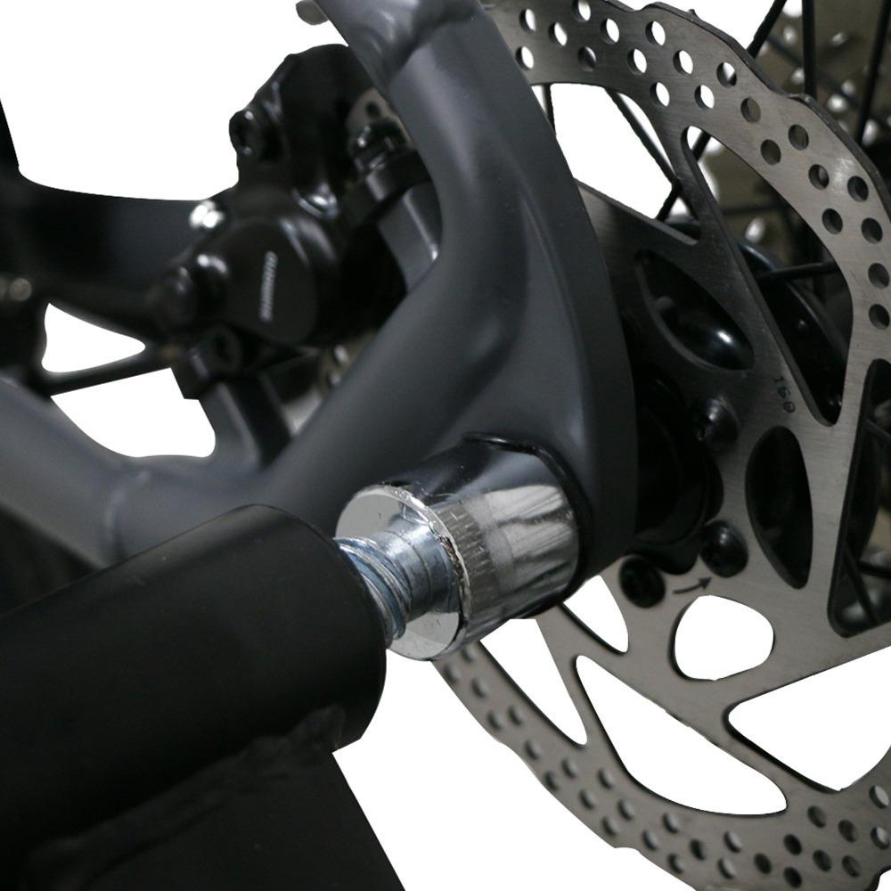 M12x1.0/1.5/1.75 Bicycle Thru Axle Aluminum Alloy with Wrench Thru Axle Adapter Black Trainer Thru Axle Skewer