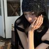 Knitted Hat for Women Men Harajuku Sequined Hat Handmade Crochet Hat Cool Girls Boy Hiphop Hat Outdoor Activity Headwear
