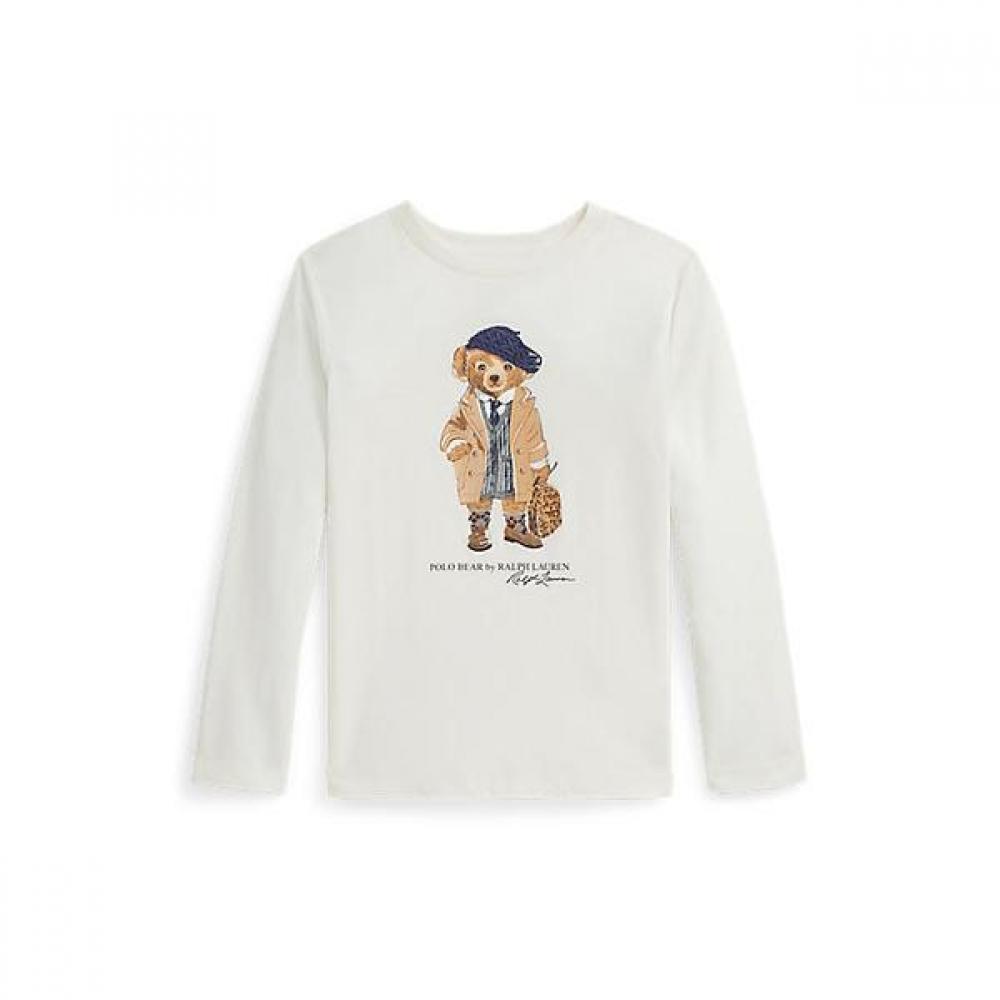Polo Kids Girls 2 6 Years Polo Bear Cotton Jersey Long Sleeve Tee Cwpotshr8020512100 2