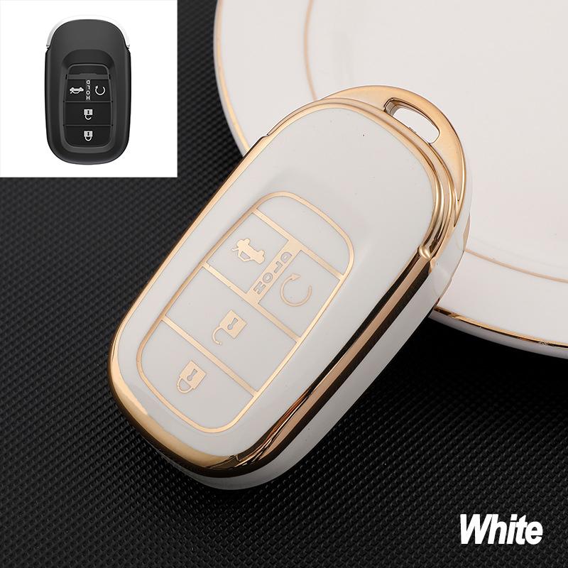TPU Car Key Cover Case Shell Fob Holder for Honda City CRV CR-V Freed Pilot Accord Civic 2026 2026 2026 Protector Auto Styling