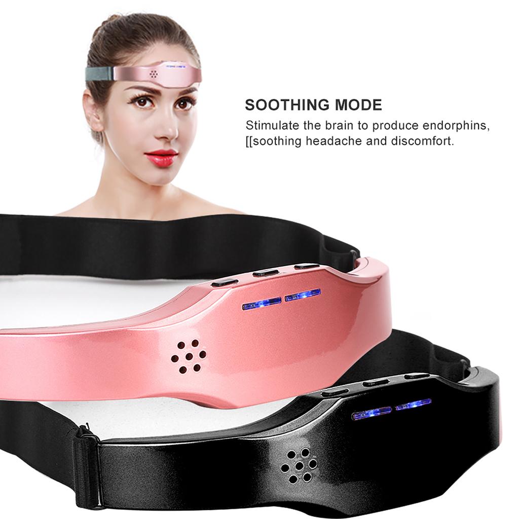 Wireless Intelligent Migraine Pressure Relief Sleep Insomnia Head Therapy Massage Device