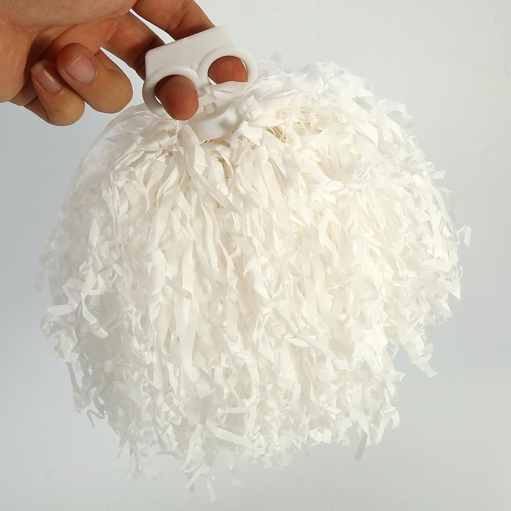 2pcs Cheer er Pom Poms Cheer Sports Party Dance Accessories (white) белый