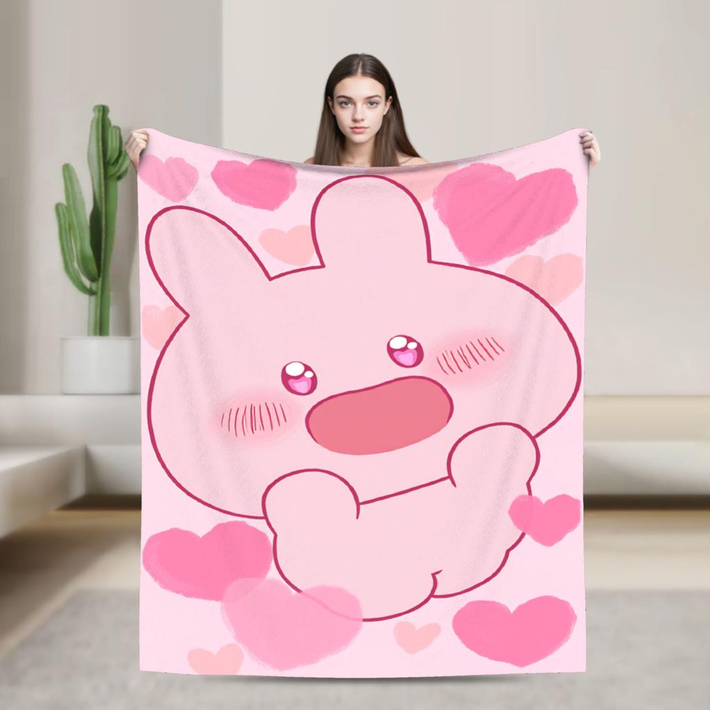 Asamimichan und Anemimi Super Warme Decke Junge Mädchen Plüsch Bettwäsche Überwürfe Flauschige Sofa Sessel Flanell Bettbezug Sofa Bettdecke