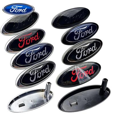 Autoaufkleber Ford 14,5x6,5cm ABS Auto Frontemblem Abzeichen für Ford Focus 2 3 Mondeo Fiesta Ranger Mustang Kuga Explorer Transit Aut