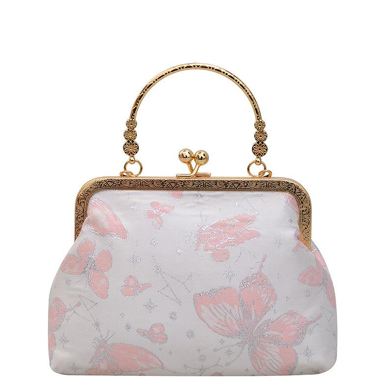 National style cheongsam lock chain small bag women's spring and summer new versatile women's popular one-shoulder crossbody bag