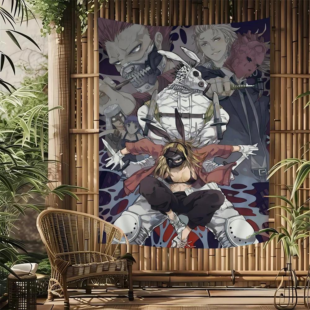 

Dorohedoro Cartoon Tapestry Hippie Flower Wall Carpets Dorm Decor Art Home Decor 74x94cm(29x37in)