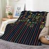 Vintage Boho Flowers Art Throw Lightweight  Flannel Blanket Soft Skin-Friendly For Summer Cooling