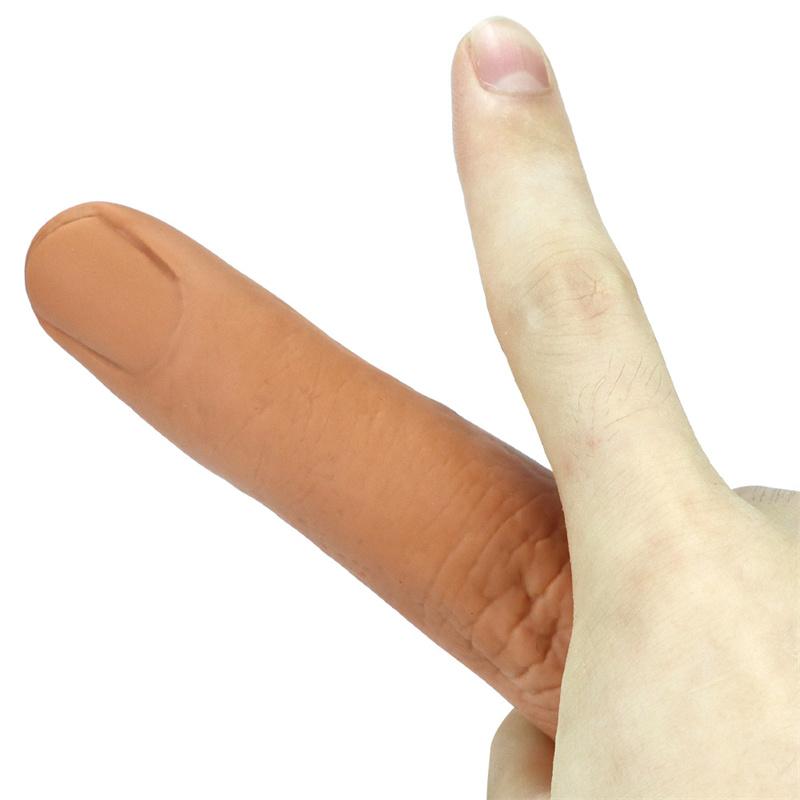 Plug anal moale pentru degete masculine Cinci degete mari din silicon Simulare cu degetul mic Penis Masturbare feminină Stick Dildo mare