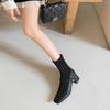 Hot Selling 2025 new Fashion Women Ankle Boots Leather Boots High Heel 8cm Ladies Shoes Side Montage Short Boots for Women Shoes