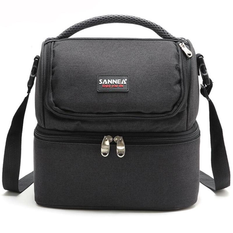 7L Obědová taška Přenosná Izolovaná Pikniková Krabička 600D Oxford Pevná Termo Obědová Taška Jídlo Pikniková Taška Chladicí Taška Tote Kabelky