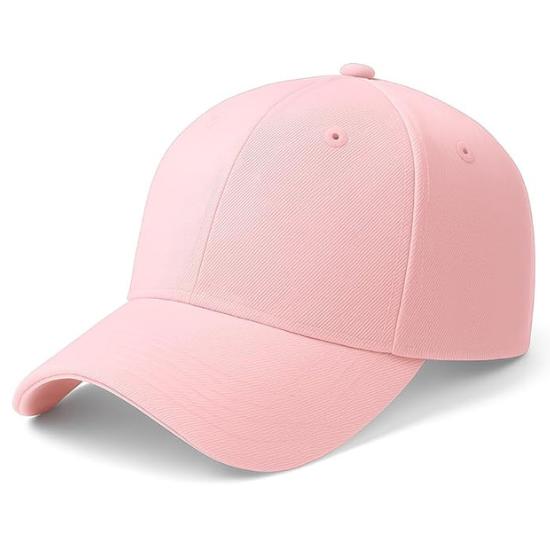 

Bless International Premium Cotton Baseball Caps for Men & Women (Pink) розовый