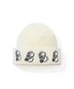 Bieseulaebis Skeletal Hand Bee Embroidery Beanie White