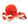 17cm New Simulation Tail Octopus Octopus Stuffed Plush Toy Cartoon Anime Cute Pillow for Children's Birthday Gift Fun Doll