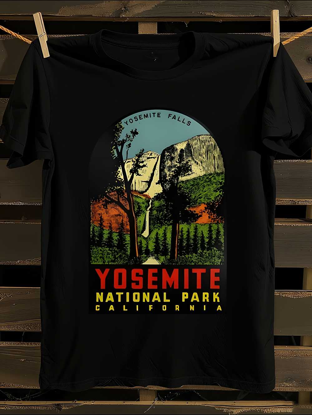 

Yosemite National Park Vintage T-Shirt Mens Tshirt Womens Tshirts with Letters Print Short Sleeves T-Shirt Casual Street Tee Shirt Top XXXXL