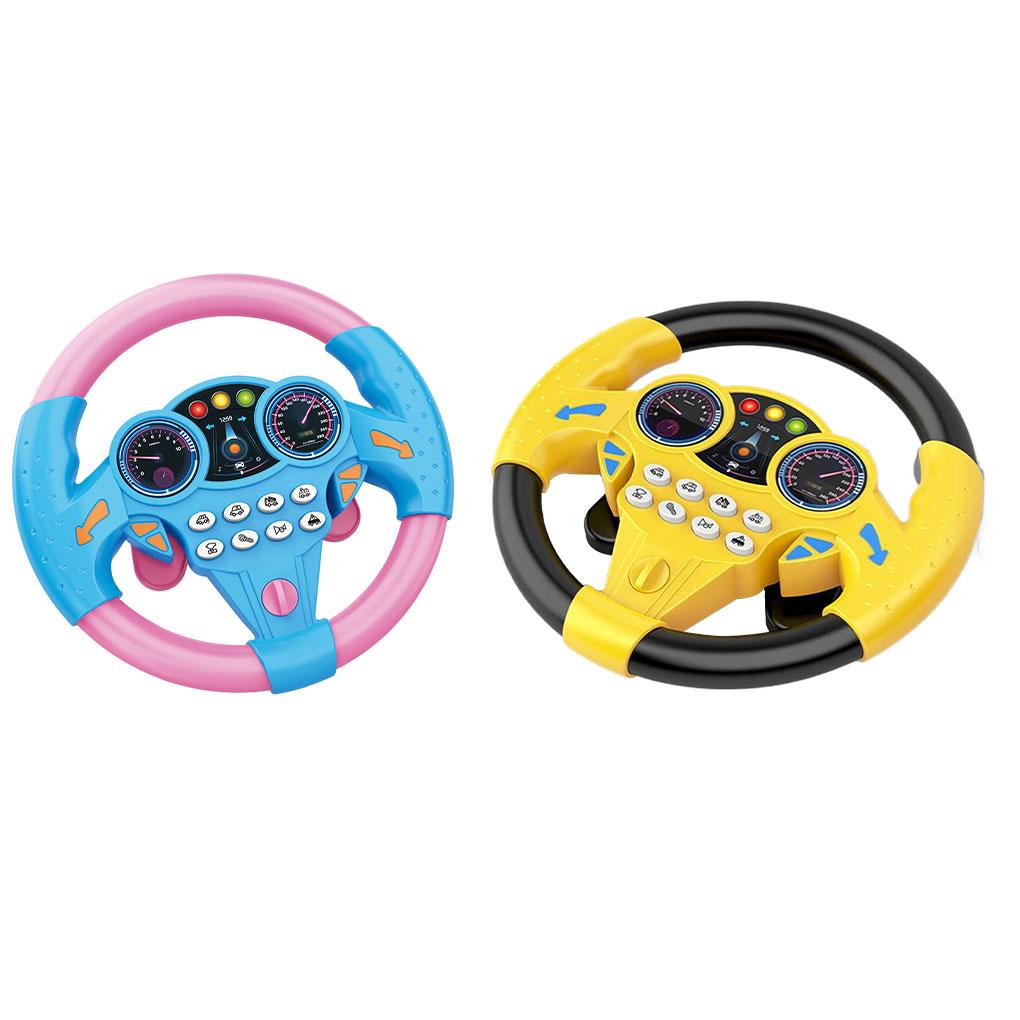 ABS Driving Steering Wheel Role-playing Toy With Simulation Effects For Kids Steering Wheel Toys
