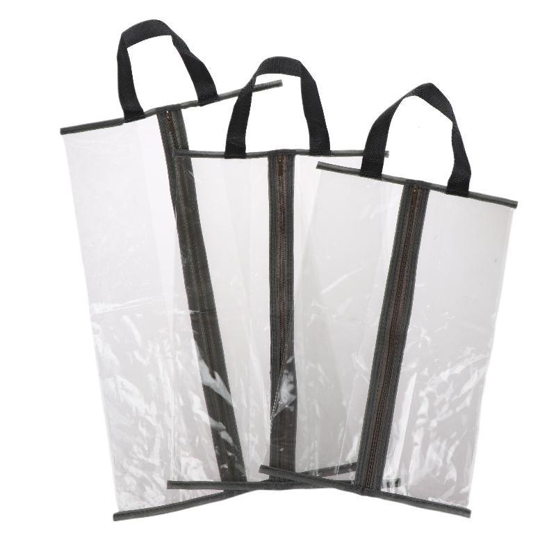 M-1Pc Portable Shoe Storage Bag Clear Wide Opening Design Durable Travel Organizer For Shoes Clothes Space-Saving Essential