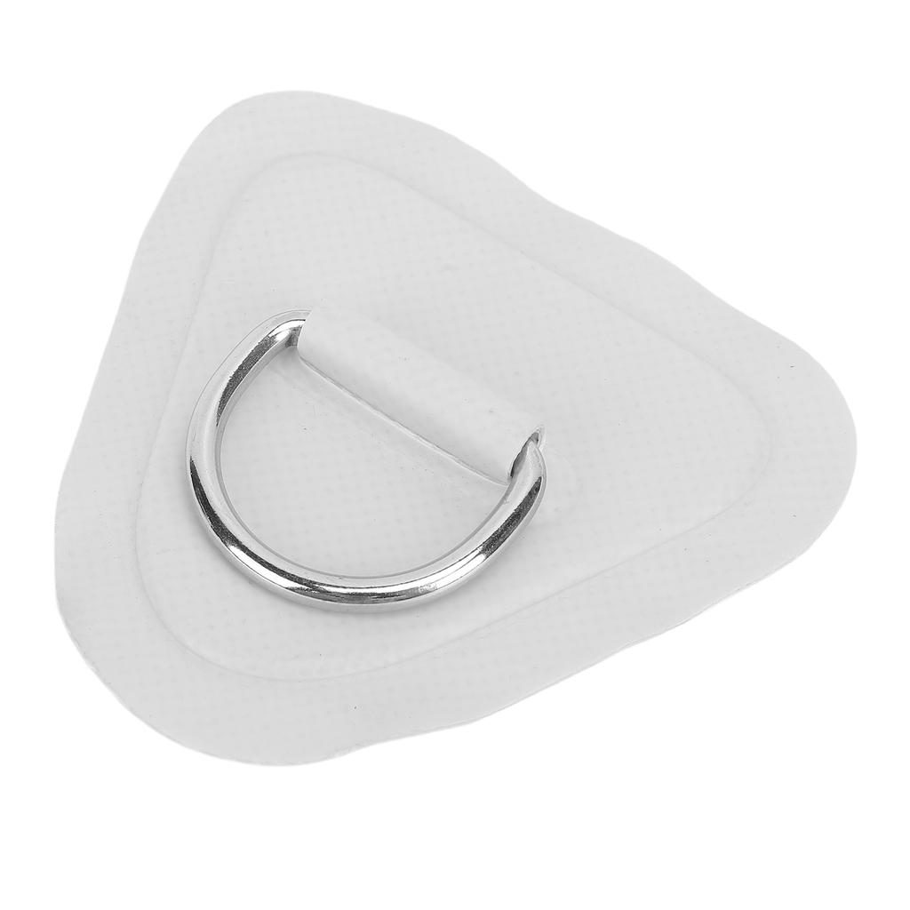 D Ring Patch Triangle UV Proof PVC Patch D Ring Rope Buckle for Inflatable Boat Kayak Dinghy Grey