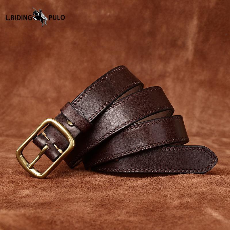 Retro Lady Style Belt for Women, Top Layer Cowhide, Retro Fashion, Versatile Denim Leather Belt
