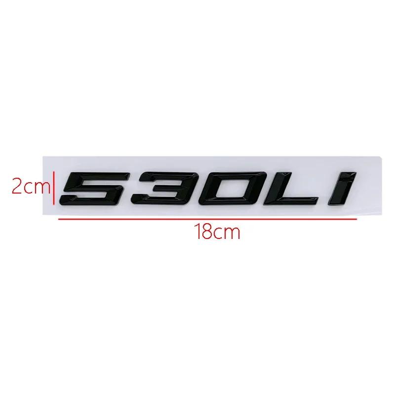 ABS Car Sticker Trunk Emblem Badge Fender Side Decals for BMW 520Li 528Li 530Li 730Li 740Li 750Li Letters Decoration