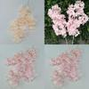 Silk Cherry Blossom Garland With Snow Finish For Party And Photography Backgrounds