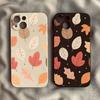 Autumn Leaves Pattern Soft TPU Phone Case for Xiaomi Redmi Note 14 13 12 11 10 9 8 7 Pro Shockproof Anti-Slip Cover
