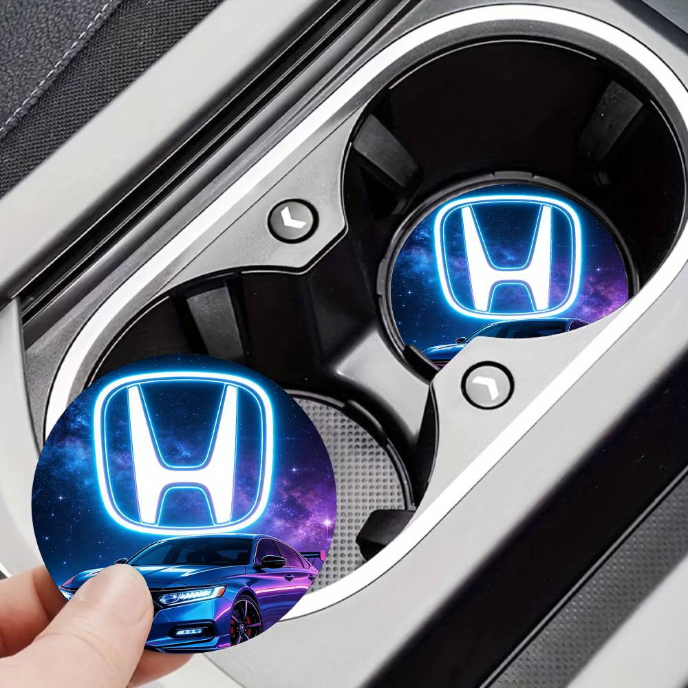 For Honda New Car Cup Holder Anti-Slip Silicone 7cm Insert Coaster Mat Universal Car Accessories Black Fit Most Cars
