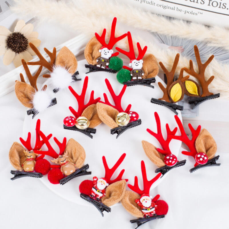 Dolph Christmas Rudolph Antlers Hair Clip Hairpin Option 3