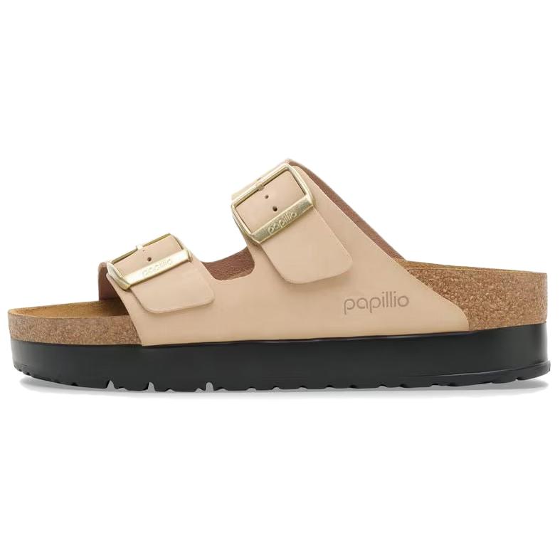 Birkenstock Platform Buckle Flat Sandals 1028379 35 бежевый