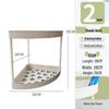 Triangular Bathroom Corner Shelf Rack for Indoor Storage