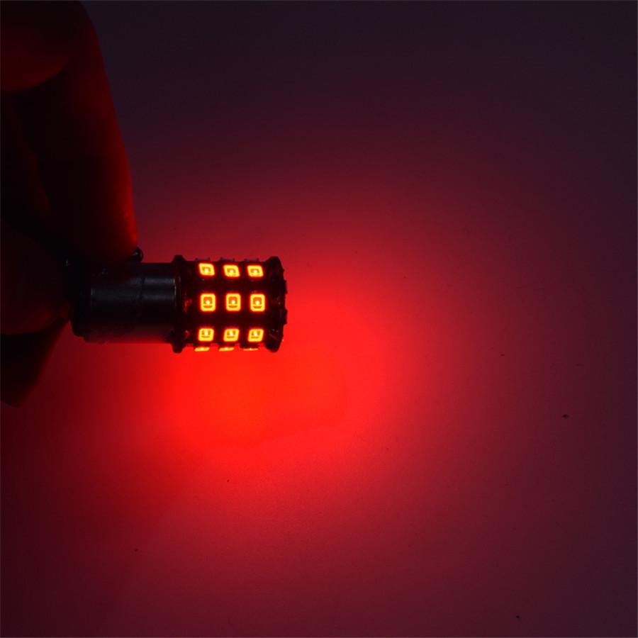 Ampoule Clignotante Rouge Ba15S P21W Pour Frein/Arrêt 1156 33Smd S25 Led