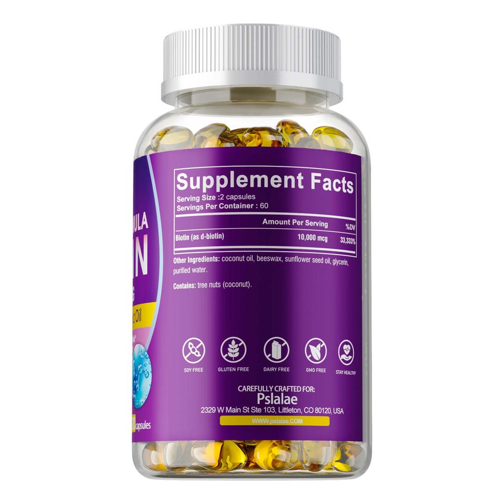 Biotin 10000 mcg - Udržujte pružnost pokožky a podporujte zdravý růst vlasů