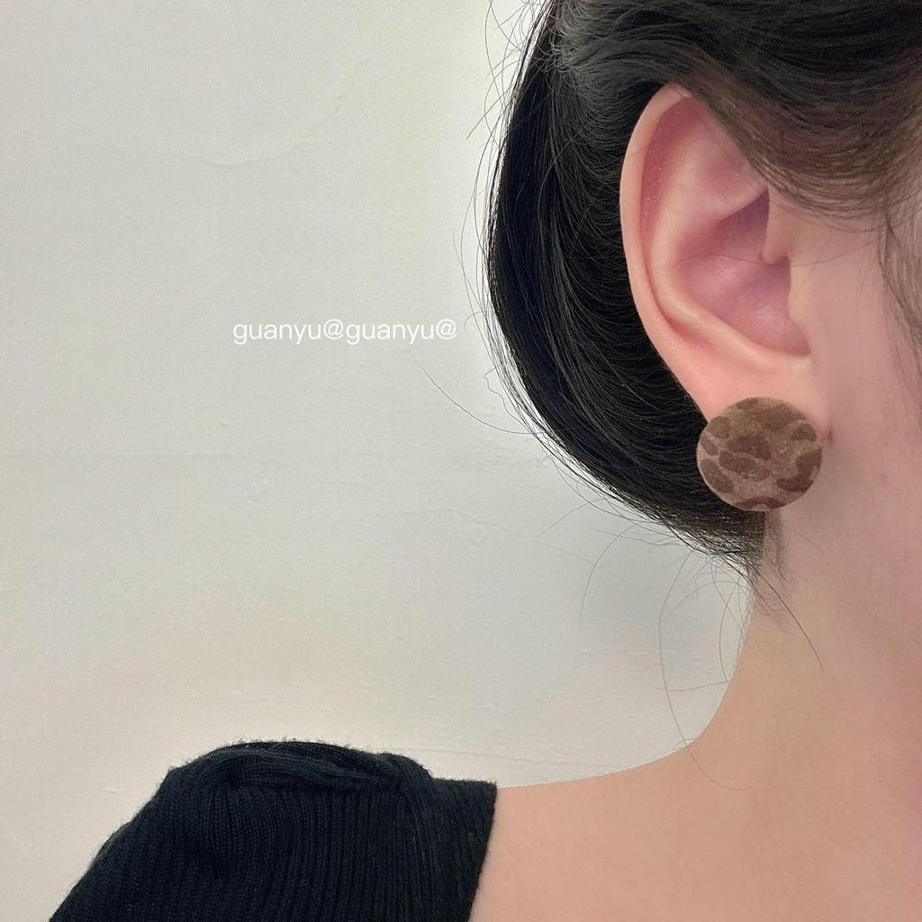 Cool Leopard Print Stud Earrings - Versatile, Cute, Luxury Style