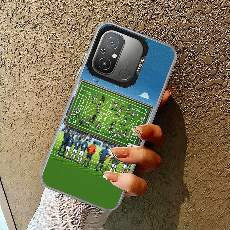 Football Soccer Tactics Time Shockproof Phone Case for Xiaomi Poco X7 X6 X5 X3 Pro F7 Ultra M8 Redmi 15C 15 14C 13C 12C 10C 13 1