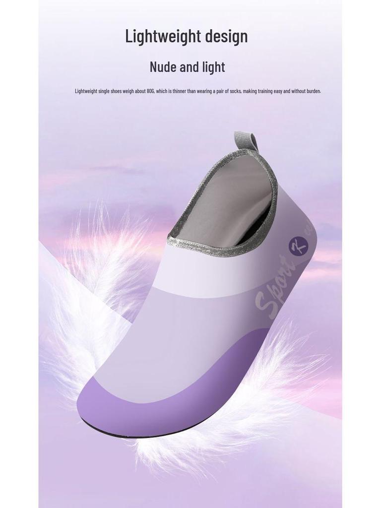 Women's Silent Non-Slip Shock-Absorbing Fitness Shoes – Lightweight Soft Sole Sneakers for Dance, Yoga, Jump Rope & Training