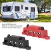 2Pcs 4 Terminal Bus Bar 48V Copper Stud Power Distribution Block  Gather Wiring Harnesses