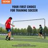 Soccer Rebounder Net, 12x6FT Iron Soccer Training Equipment, Sports Football Training Gift with Portable Bag, Volleyball Rebounder Wall Perfect for