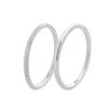 Solid 999 Sterling Silver Plain Band Ring: Unisex Simple Tail or Index Finger Ring