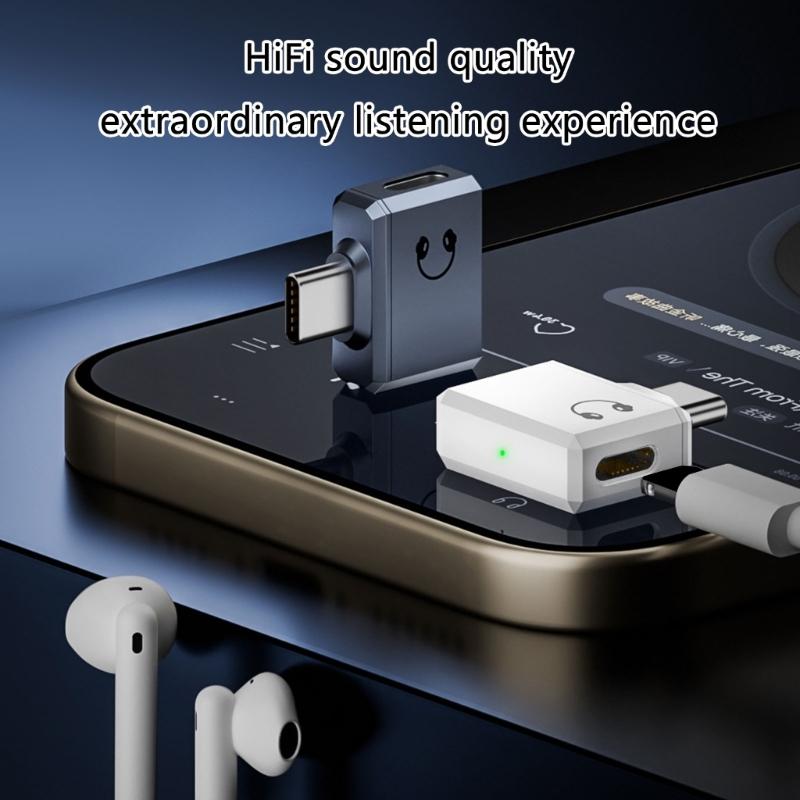 Typ-C-zu-8-Pin-Adapter Typ-C-Stecker auf 8-Pin-Buchse für Telefon 15 Serie und Pad Nicht für Ansteckmikrofone