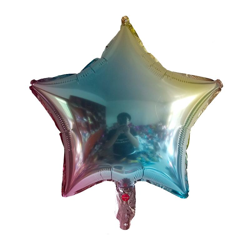10pcs 18inch Gold Silver Foil Helium Star Balloon Wedding Decoration Baby Shower Kids Birthday Party Pure Air Globos Supplies