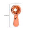 Fan Portable Stylish Battery Operated Handheld Rechargeable Solid Color Handled Washable Indoor Outdoor Reading Sports Fans